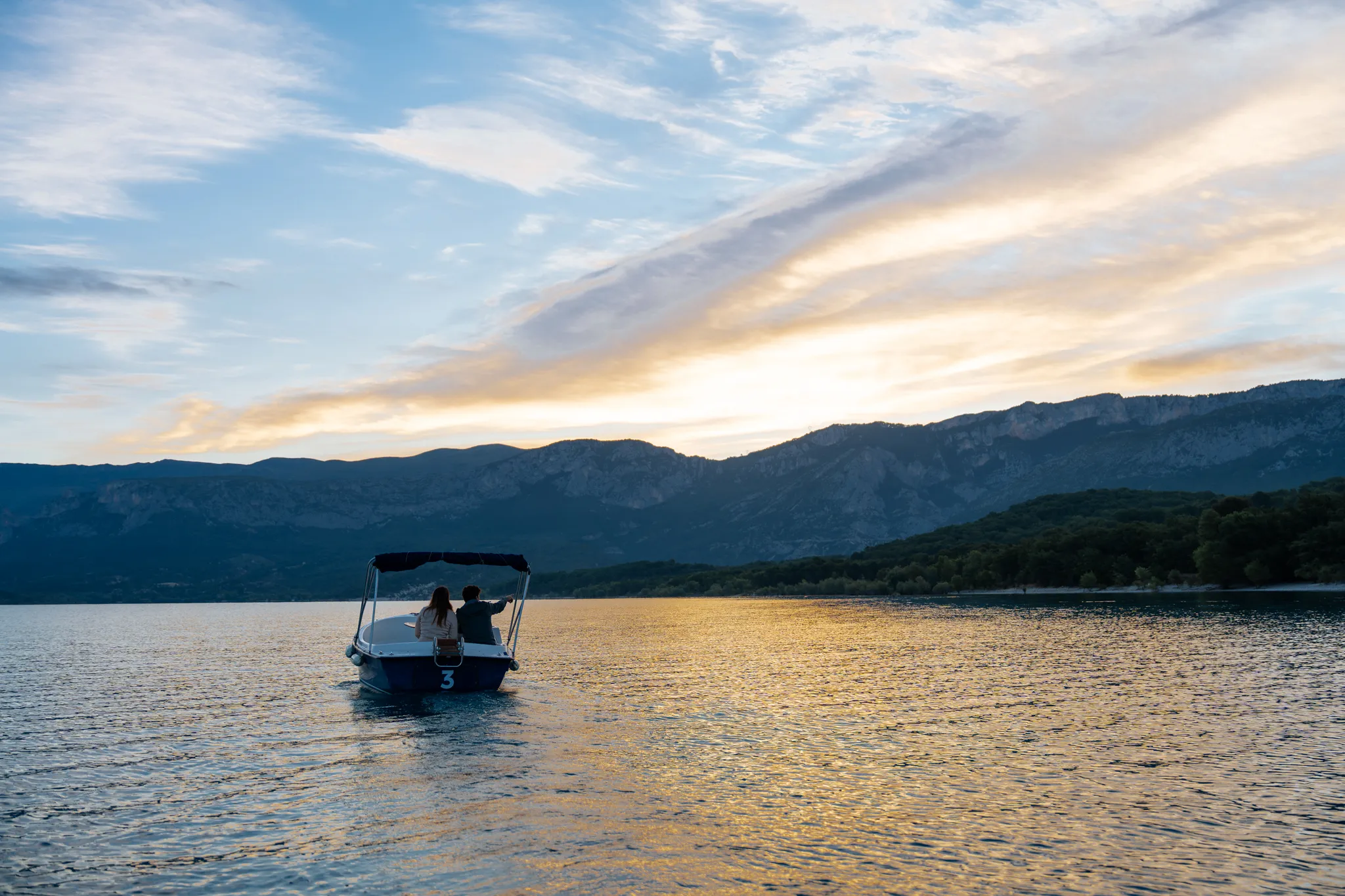 Vue panoramique du lac de Sainte-Croix - Gorges du Verdon